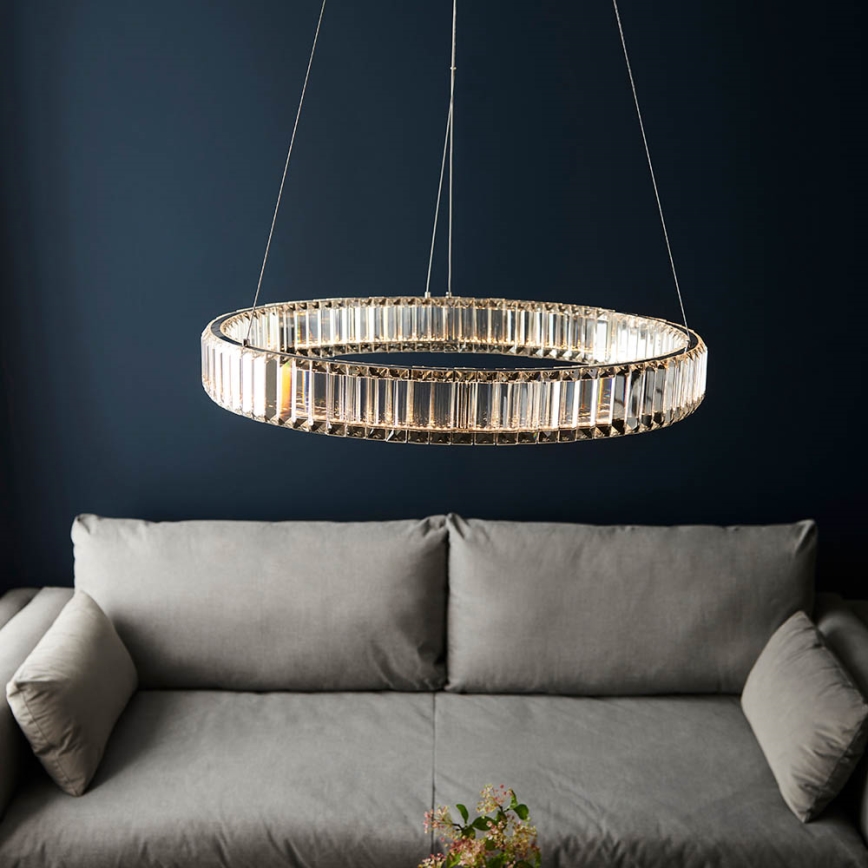 Endon 102255 - hämardatav LED-ripplamp riputuskaabliga LAGUNA LED/36W/230V läikiv kroom