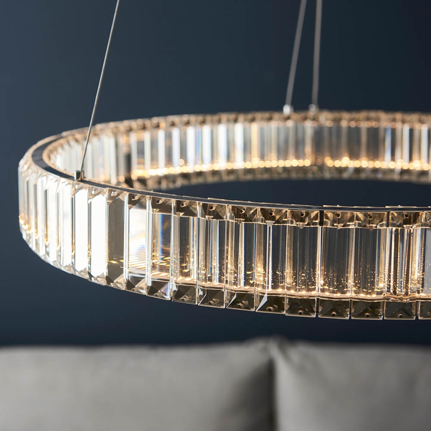 Endon 102255 - hämardatav LED-ripplamp riputuskaabliga LAGUNA LED/36W/230V läikiv kroom
