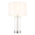 Endon 102674 - Hämardatav laualamp LESSINA 1xE27/10W/230V läikiv kroom/valge
