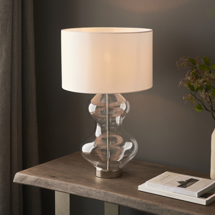 Endon 102676 - Hämardatav laualamp KELDA 1xE27/10W/230V valge/mattkroom