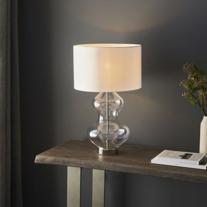 Endon 102676 - Hämardatav laualamp KELDA 1xE27/10W/230V valge/mattkroom