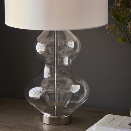 Endon 102676 - Hämardatav laualamp KELDA 1xE27/10W/230V valge/mattkroom