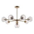 Endon 103172 - Ripplühter ALLEGRA 8xE14/7W/230V messing/läbipaistev