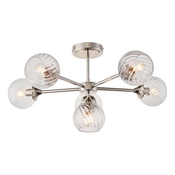 Endon 104050 - Ripplühter ALLEGRA 6xE14/7W/230V läikiv kroom/läbipaistev