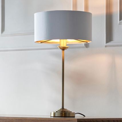 Endon 104054 - Laualamp HIGHCLERE 1xE14/7W/230V valge/messing d. 25 cm