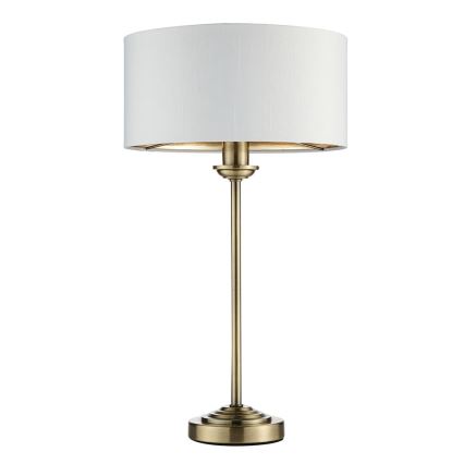 Endon 104054 - Laualamp HIGHCLERE 1xE14/7W/230V valge/messing d. 25 cm