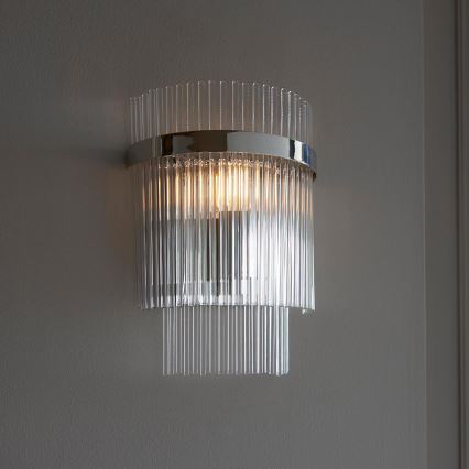 Endon 104114 - Seinavalgusti MARIETTA 1xE14/6W/230V läikiv kroom/läbipaistev