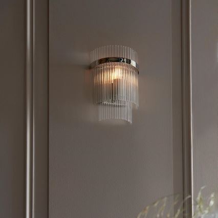 Endon 104114 - Seinavalgusti MARIETTA 1xE14/6W/230V läikiv kroom/läbipaistev