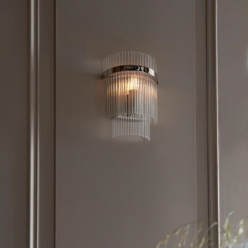 Endon 104114 - Seinavalgusti MARIETTA 1xE14/6W/230V läikiv kroom/läbipaistev