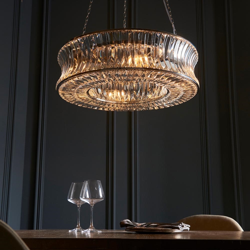 Endon 104528 - ketiga ripplühter 6xE14/6W/230V, läikiv kroom