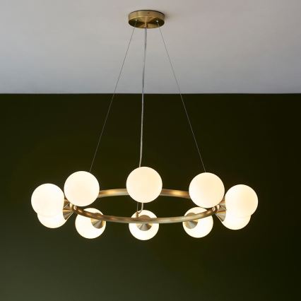 Endon 106008 - Juhtmega ripplühter OTIS 10xG9/3W/230V kuldne