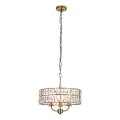 Endon 106243 - Ketiga lühter CLIFTON 3xE14/6W/230V läbimõõt 38,5 cm messing/läbipaistev