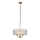 Endon 106243 - Ketiga lühter CLIFTON 3xE14/6W/230V läbimõõt 38,5 cm messing/läbipaistev