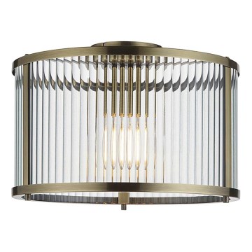 Endon 106265 - Laelamp RIDGETON 1xE27/10W/230V messing