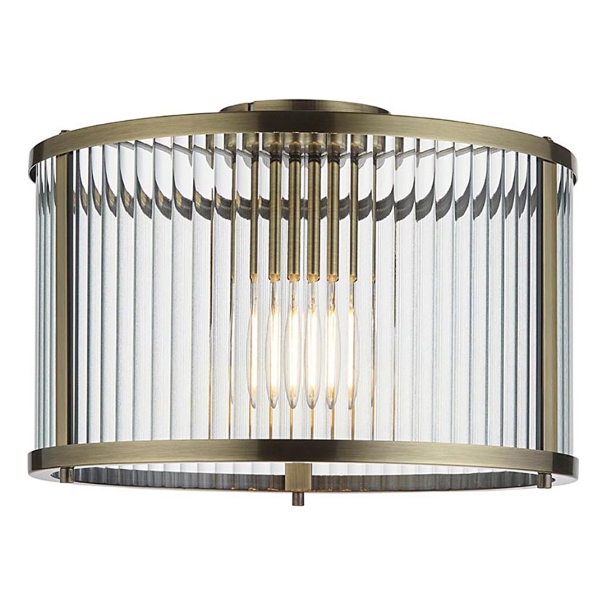 Endon 106265 - Laelamp RIDGETON 1xE27/10W/230V messing