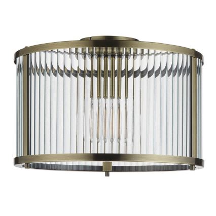 Endon 106265 - Laelamp RIDGETON 1xE27/10W/230V messing