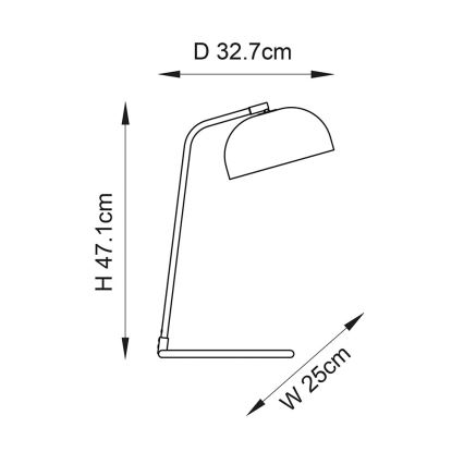 Endon 106336 - Laualamp BRAIR 1xE14/7W/230V must