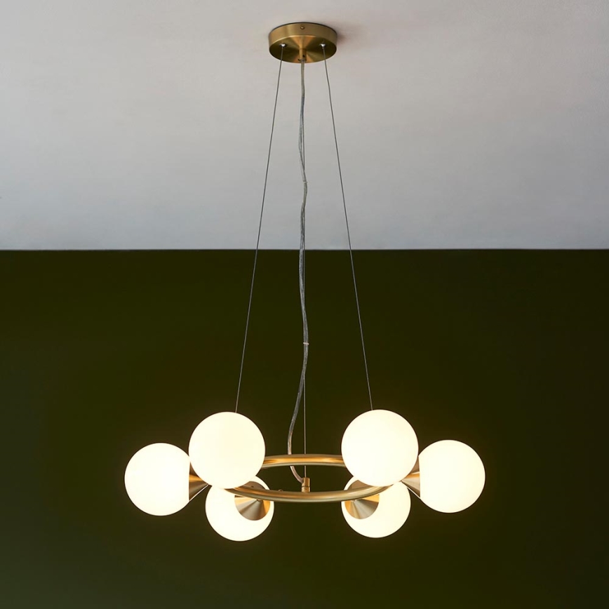 Endon 106390 - OTIS ripplühter kaabliga, 6× G9, 3 W iga, 230 V, kuldne