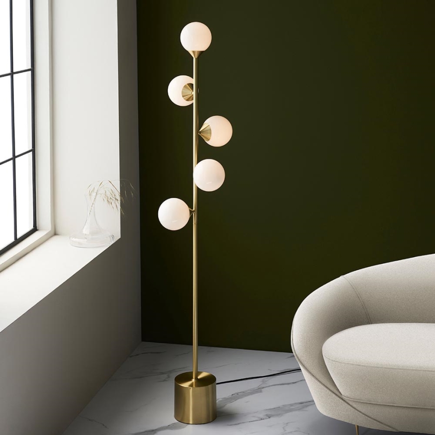 Endon 106756 - Põrandalamp OTIS 5xG9/3W/230V kuldne
