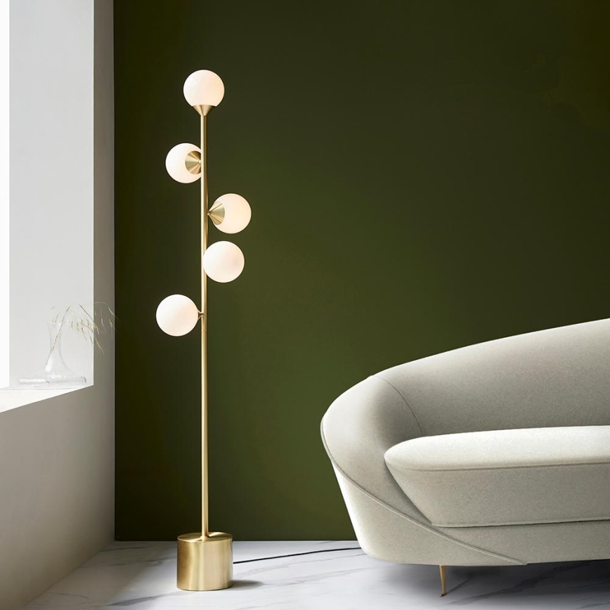 Endon 106756 - Põrandalamp OTIS 5xG9/3W/230V kuldne