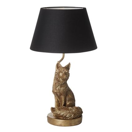 Endon 106796 - Laualamp FOX 1xE14/6W/230V must/messing