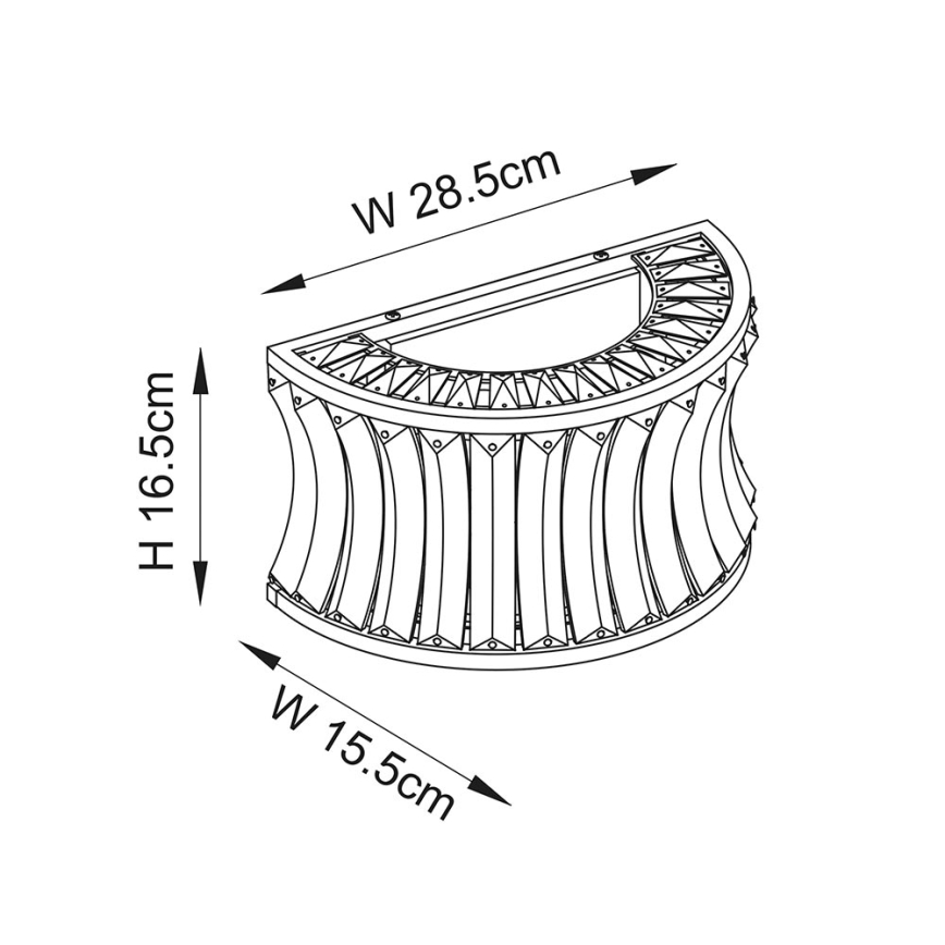 Endon 106812 - Seinavalgusti 2xE14/7W/230V kuldne