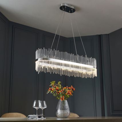 Endon 107109 - LED-rippvalgusti kaablil LED/47W/230V 3000K läikiv kroom