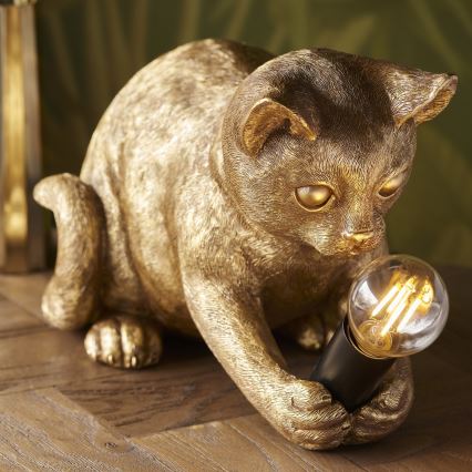 Endon 107389 - Laualamp KITTEN 1xE14/7W/230V kuldne