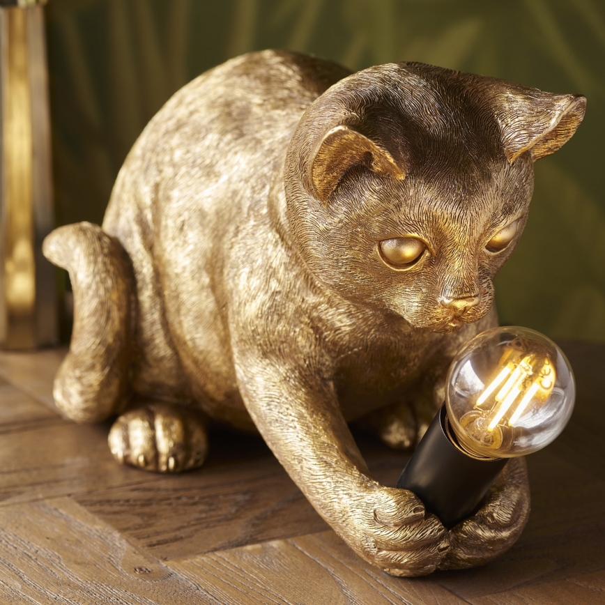 Endon 107389 - Laualamp KITTEN 1xE14/7W/230V kuldne