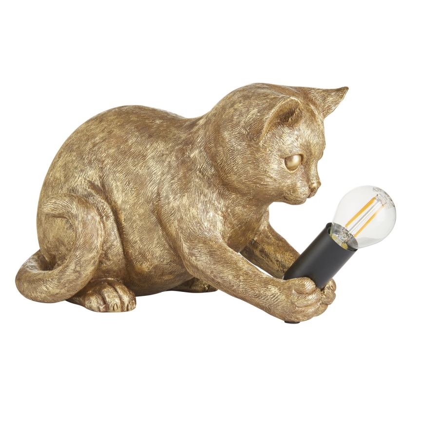 Endon 107389 - Laualamp KITTEN 1xE14/7W/230V kuldne