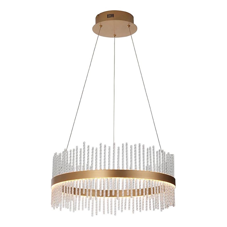 Endon 107671 - LED Hämardatav lühter ADRIEL LED/41W/230V 3000K d. 51 cm kuldne/läbipaistev