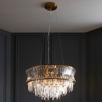 Endon 107785 - Ripplühter kaabliga 9xE14/6W/230V kuldne