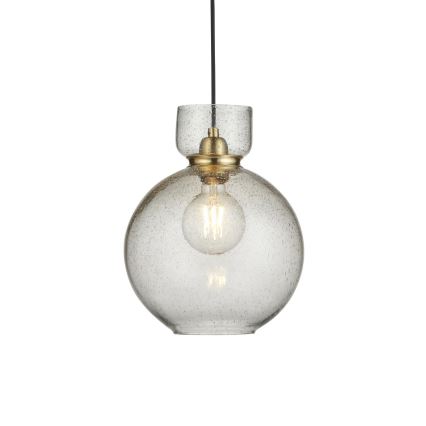 Endon 107948 - Rippvalgusti kaabliga 1xE27/10W/230V kuldne/suitsuhall