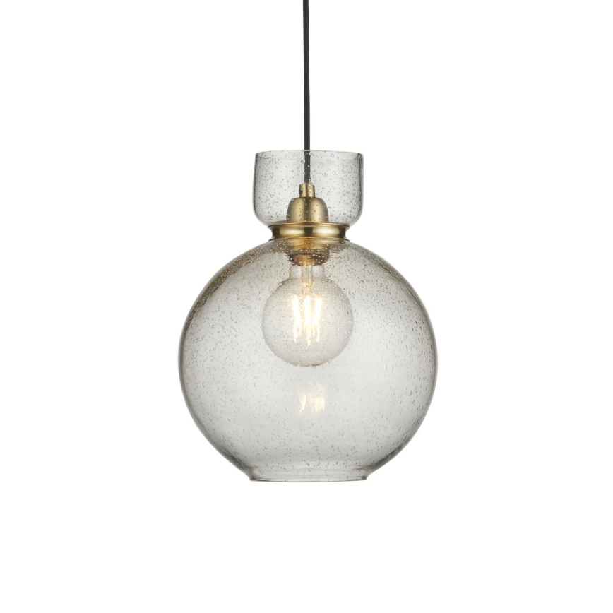 Endon 107948 - Rippvalgusti kaabliga 1xE27/10W/230V kuldne/suitsuhall
