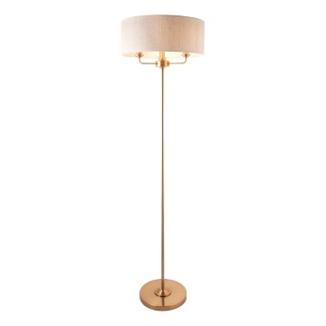 Endon 110724 - Põrandalamp HIGHCLERE 1xE14/40W/230V beež/messing