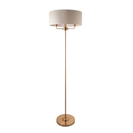 Endon 110724 - Põrandalamp HIGHCLERE 1xE14/40W/230V beež/messing