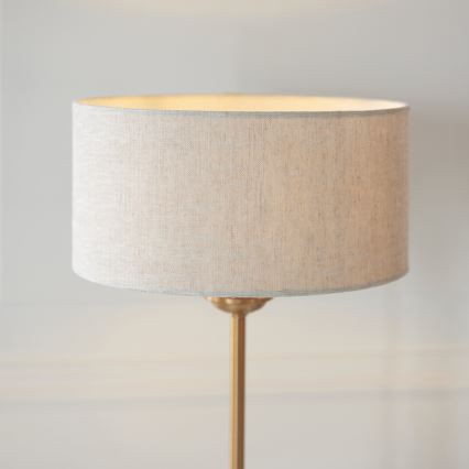 Endon 110728 - Laualamp HIGHCLERE 1xE14/7W/230V beež/messing, läbimõõt 25 cm