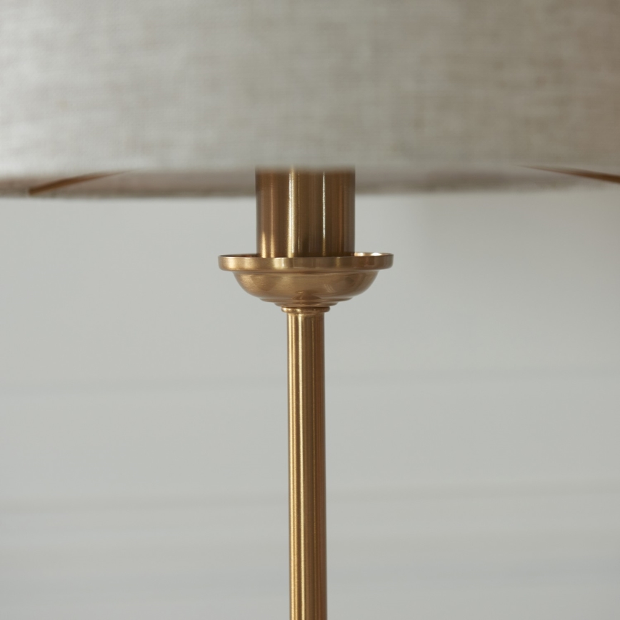 Endon 110728 - Laualamp HIGHCLERE 1xE14/7W/230V beež/messing, läbimõõt 25 cm
