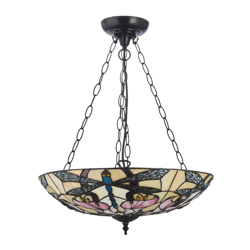 Endon 111869 - Tiffany ASHTON ketiga ripplühter, 3xE27/10W/230V, läbimõõt 45 cm