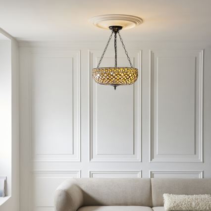 Endon 111882 - Ripplühter ketiga Tiffany MILLE FEUX 3xE27/10W/230V, läbimõõt 45 cm