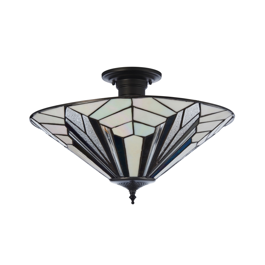 Endon 111895 - Pinnapealne lühter Tiffany ASTORIA 3x E27/10W/230V, läbimõõt 48 cm