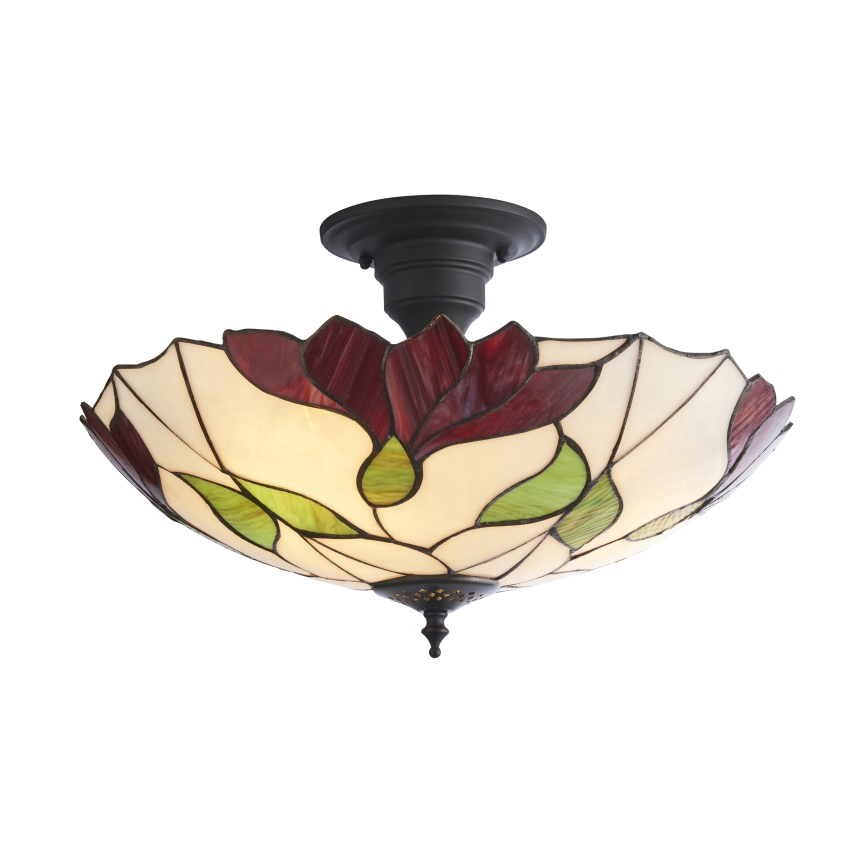 Endon 111896 - Pinnapealne lühter Tiffany BOTANICA 3xE27/10W/230V, läbimõõt 45 cm