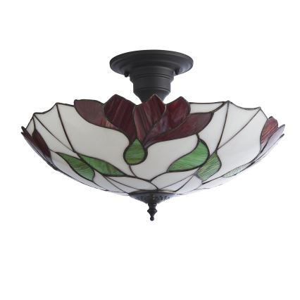 Endon 111896 - Pinnapealne lühter Tiffany BOTANICA 3xE27/10W/230V, läbimõõt 45 cm