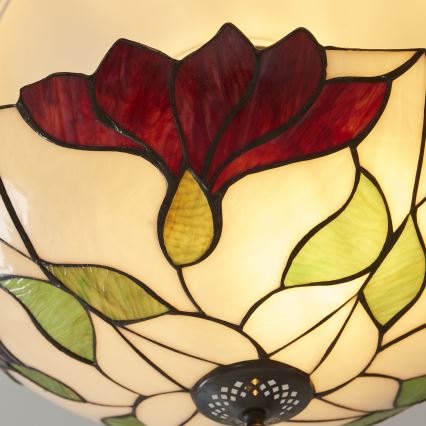 Endon 111896 - Pinnapealne lühter Tiffany BOTANICA 3xE27/10W/230V, läbimõõt 45 cm