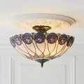 Endon 111906 - pinnapealne Tiffany-lühter HUTCHINSON 3xE27/10W/230V, läbimõõt 50 cm