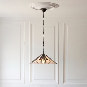 Endon 111922 - Tiffany ASTORIA ketiga ripplühter, 3xE27/10W/230V, läbimõõt 48 cm