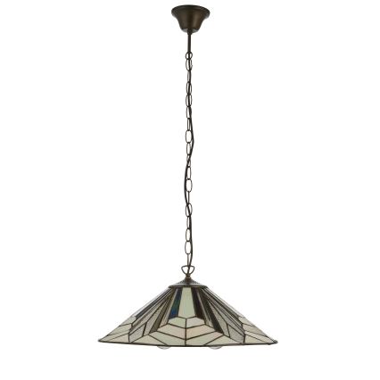 Endon 111922 - Tiffany ASTORIA ketiga ripplühter, 3xE27/10W/230V, läbimõõt 48 cm