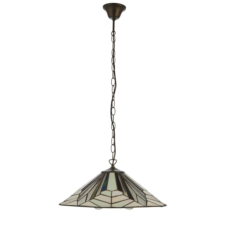 Endon 111922 - Tiffany ASTORIA ketiga ripplühter, 3xE27/10W/230V, läbimõõt 48 cm