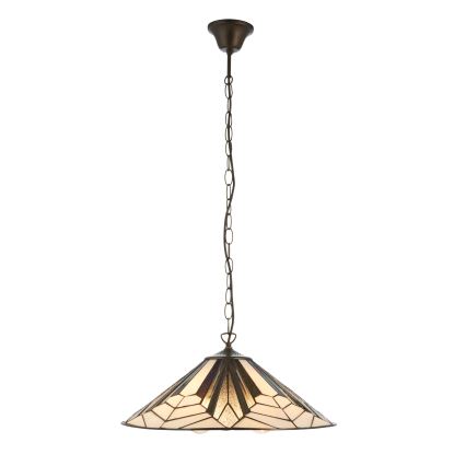 Endon 111922 - Tiffany ASTORIA ketiga ripplühter, 3xE27/10W/230V, läbimõõt 48 cm