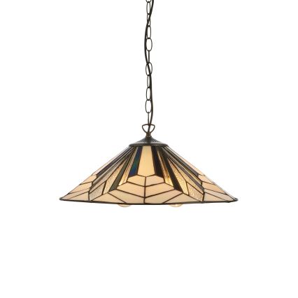 Endon 111922 - Tiffany ASTORIA ketiga ripplühter, 3xE27/10W/230V, läbimõõt 48 cm